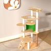 Geshenglang Large Solid Wood Cat Tree with Space Capsule
