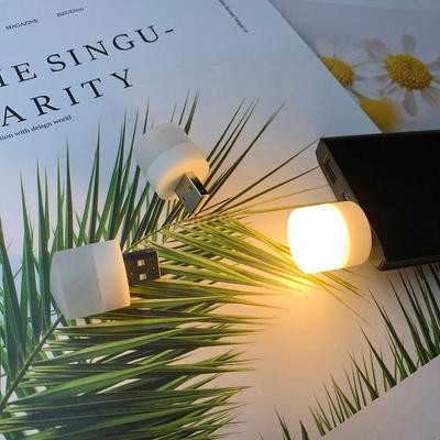 6UK LED Night Light USB Bedside Baby Bedroom Mobile Power Table Lamp (Warm)