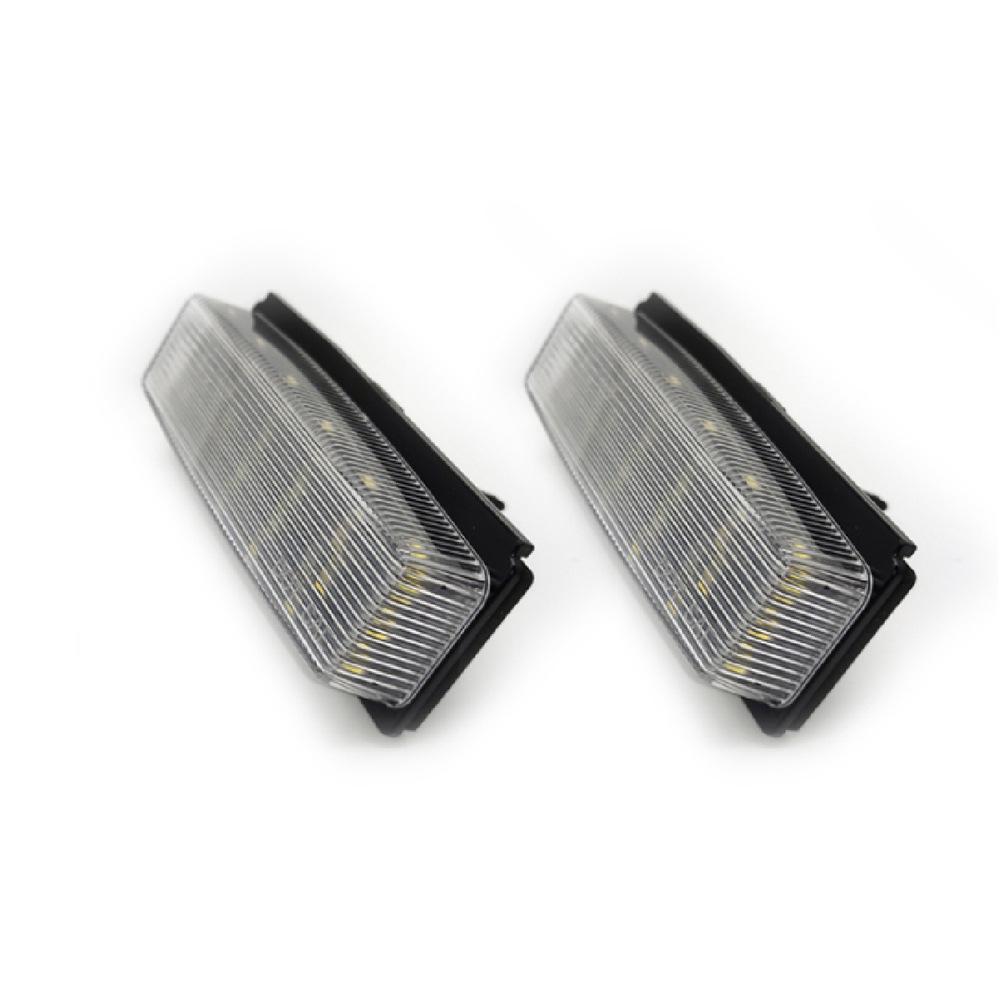 Pair of 18-LED Black License Plate Lights for Mazda Miata MX5 06-15 & Fiat 124