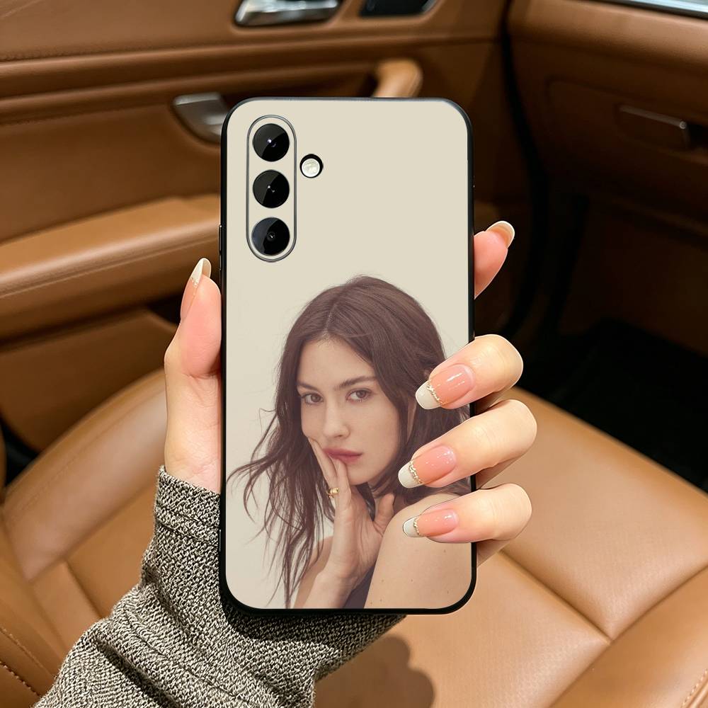 Pop singer-Gracie-A- Abrams Black Soft Silicone Phone Case for Samsung Galaxy A73, A71, A72, A70, A53, A52, A51