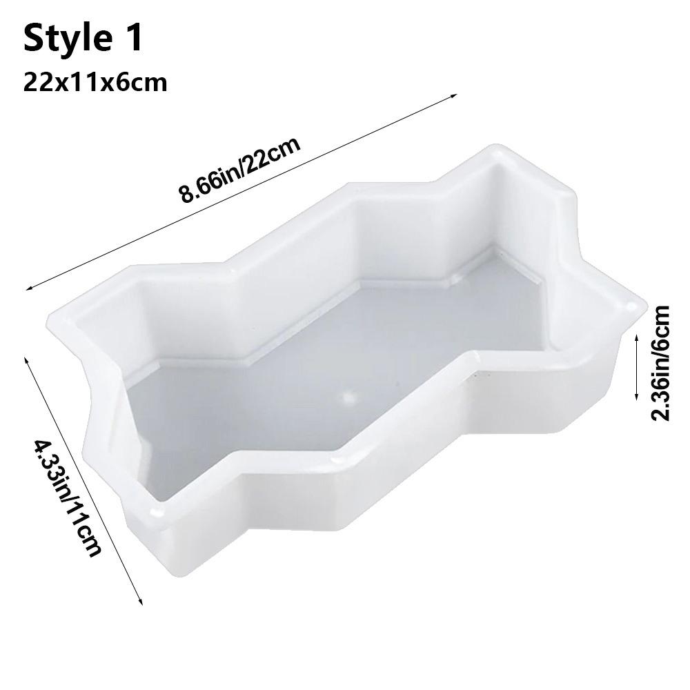 1Pcs Plastic Stepping Stone Paver Waves Shaped Walkway Brick Mold  For Lawn Patio Yard Garden