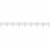 VidaXL Garden Fence with Spear-Shaped Top Steel 1426 X 80 Cm Black 277609
