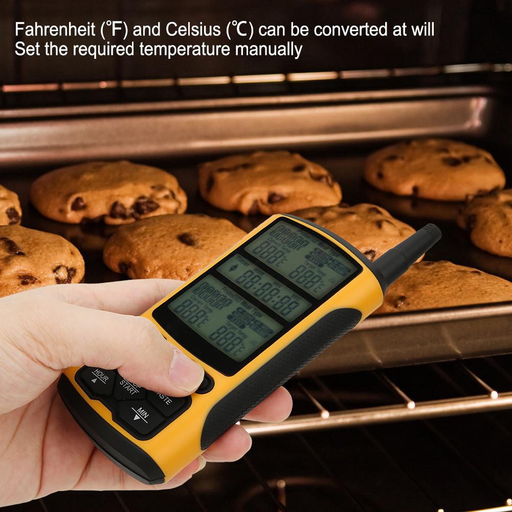 Dual Probe Wireless Transmission BBQ Thermometer Food Thermometer Kitchen Cooking Accessories
