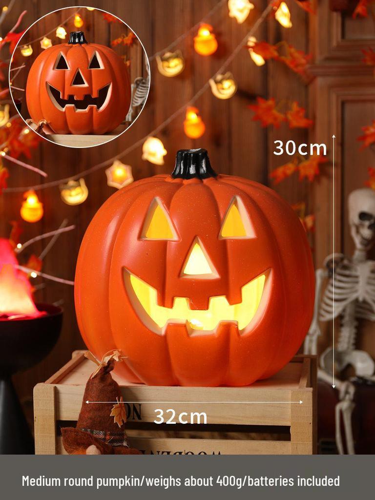 Luminous Halloween Pumpkin Lantern Decoration - Large Outdoor Display for Shopping Malls and Events