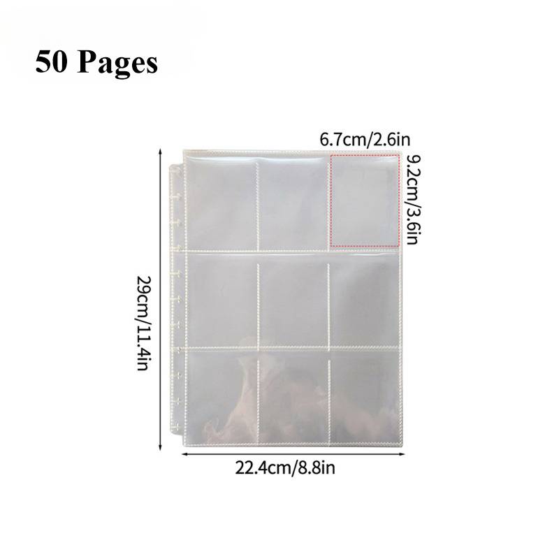 9 Grids Binder Photocard Holder Kpop Cards Colelct Book 1030pcs Binder Pages for Albums Photocard Binder Kpop Stuff