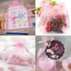 50pcs Solid Color Jewelry Packaging 7x9/9x12/10x15cm Gifts Bags Durable Drawstring Pouches  Wedding