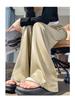 Women's Satin High-Waisted Acetate Wide-Leg Pants - Sun Protection Cool Ice Silk Drape for Short People