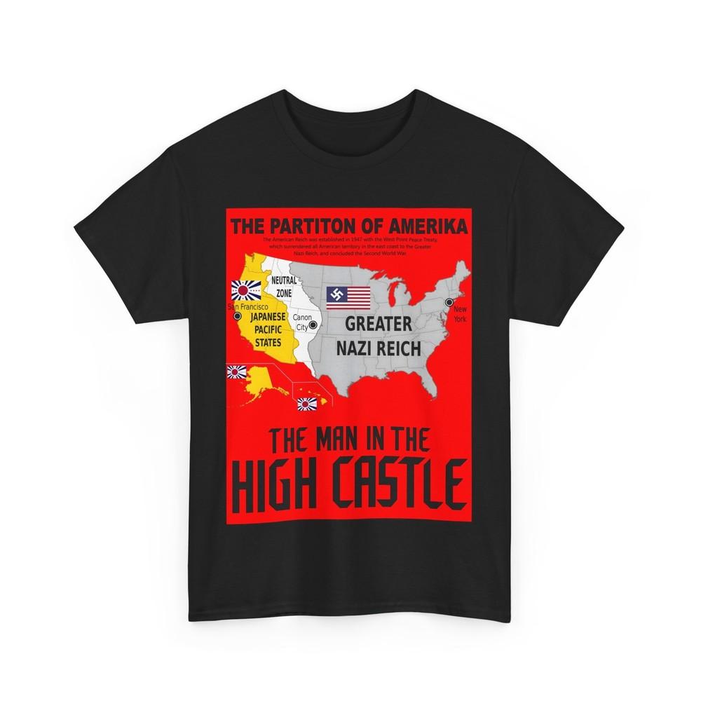 The Man in the High Castle Map of America (2015-19) T-Shirt Sci-Fi Nazis Japan