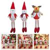 Plush Santa Snowman Reindeer Tabletop Ornament Stuffed Toy Christmas Decorations For Desktop Mantels Bookshelf Kid Room