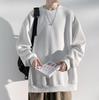 Poperdision Long Sleeve Loose Plus Size Stylish Crew Popular Solid Comfortable Cut and Winter Men's Hoodie, Fall/Winter Sweatshirt, Fit, T-Shirt,