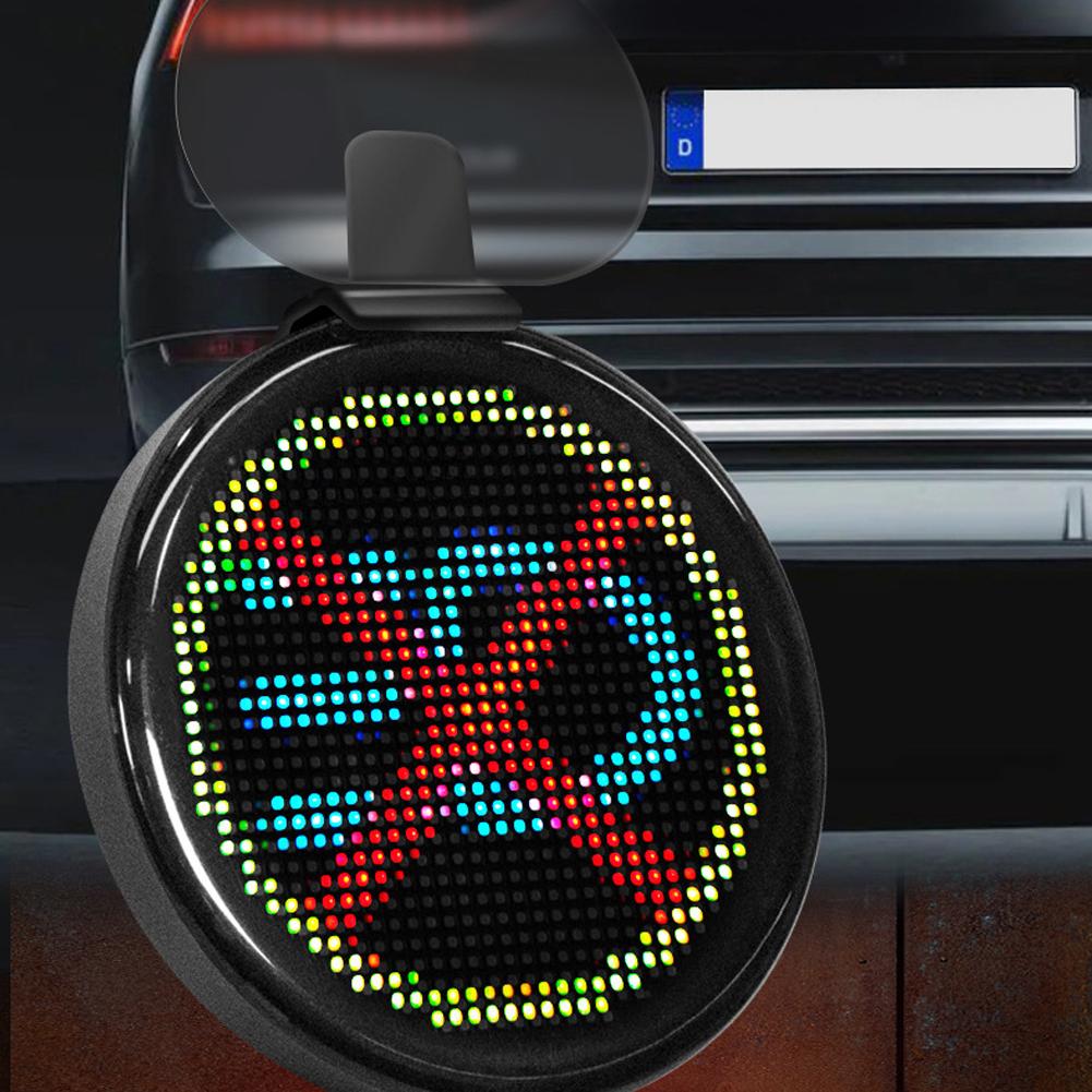 Auto LED-Bildschirm Schild Bluetooth Scrolling Nachricht App-Steuerung Mit Fernbedienung Fingerlicht Display Schild Benutzerdefinierter Text Muster Animation