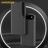 AMORUS For iPhone 17 Air Case Folio Flip Stand PU Leather Phone Cover