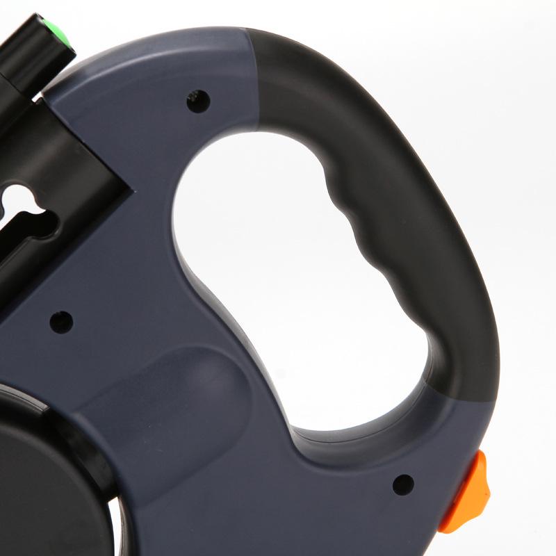 Multicolor Reflective Double Dog Leash Retractable