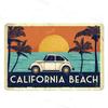 Vintage Surfing Beach Metal Sign  Waves Summer Wall Art Poster  Coastal Decor for Bar Porch Surfing Club  Retro Tin Sign for Hom