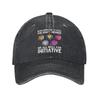 LGBTQ Rainbow Baseball Cap Vintage Distressed Denim Gay Pride LGBT Awareness Ally Snapback Cap Unisex  Outdoor All Seasons Caps