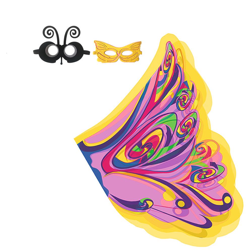 New Children's Halloween Elf Costume with Angel Wings and Mask