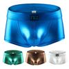 Men Underpants Low Waist Glossy Soft Breathable U Convex Pouch Slim Fit