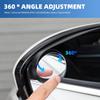 For VW Volkswagen Jetta MK5 Golf 2PCS Car Rearview Mirror Rain Eyebrow Visor Small Round Mirror For VW Volkswagen GTI R Rline Go
