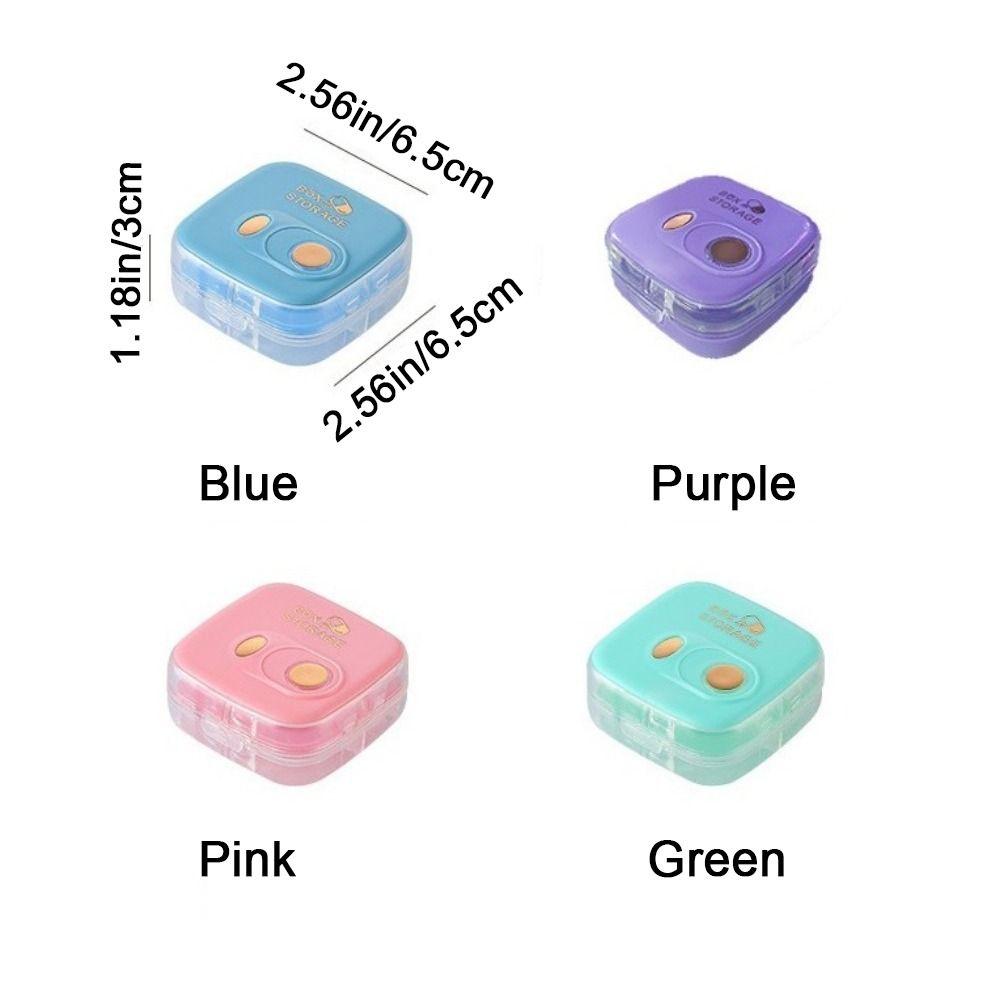 Mini Pillendose Einzelne Fächer Pillenspender Multifunktionale Medikamentenbox für Zuhause