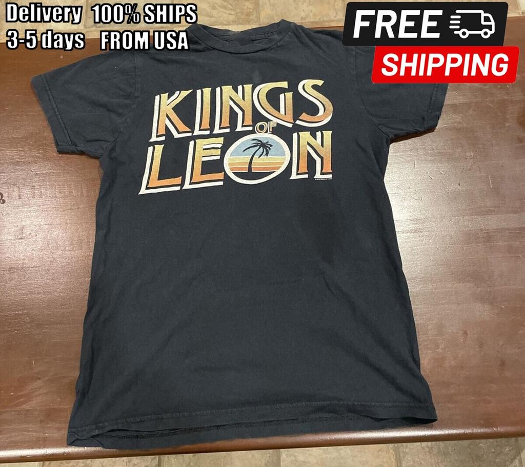 Hot KINGS OF LEON Tour Black 100% Cotton Size 234XL Shirt Unisex PP384