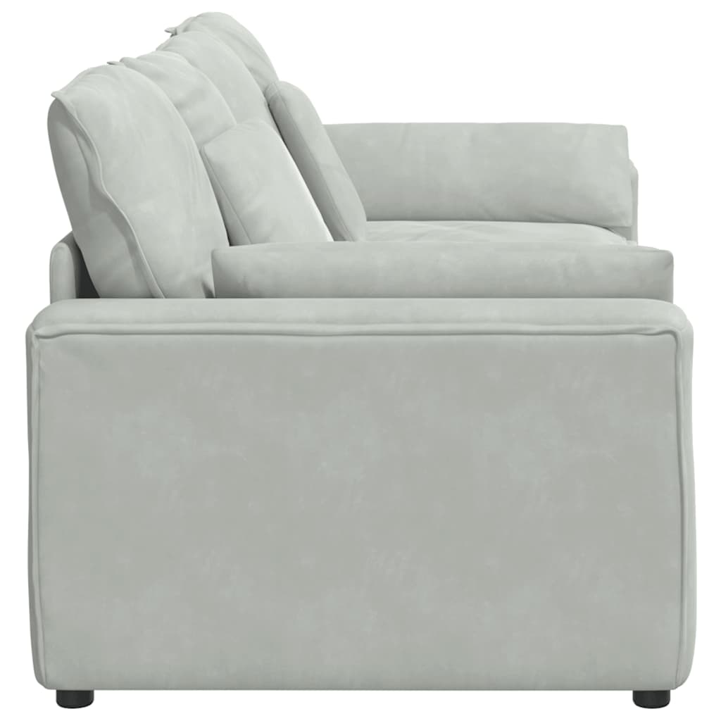 Modular Sofa with Cushions Light Grey