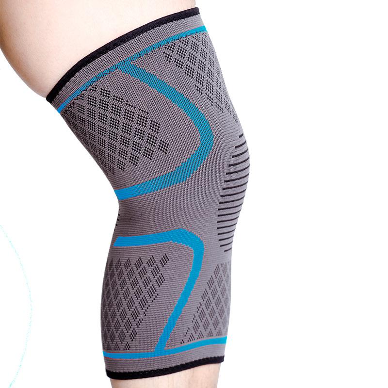 Single Adult Outdoor Kneepads for Men and Women 3D Knitted Kneepads Nylon Fitness Cycling Running Basketball Kneepads