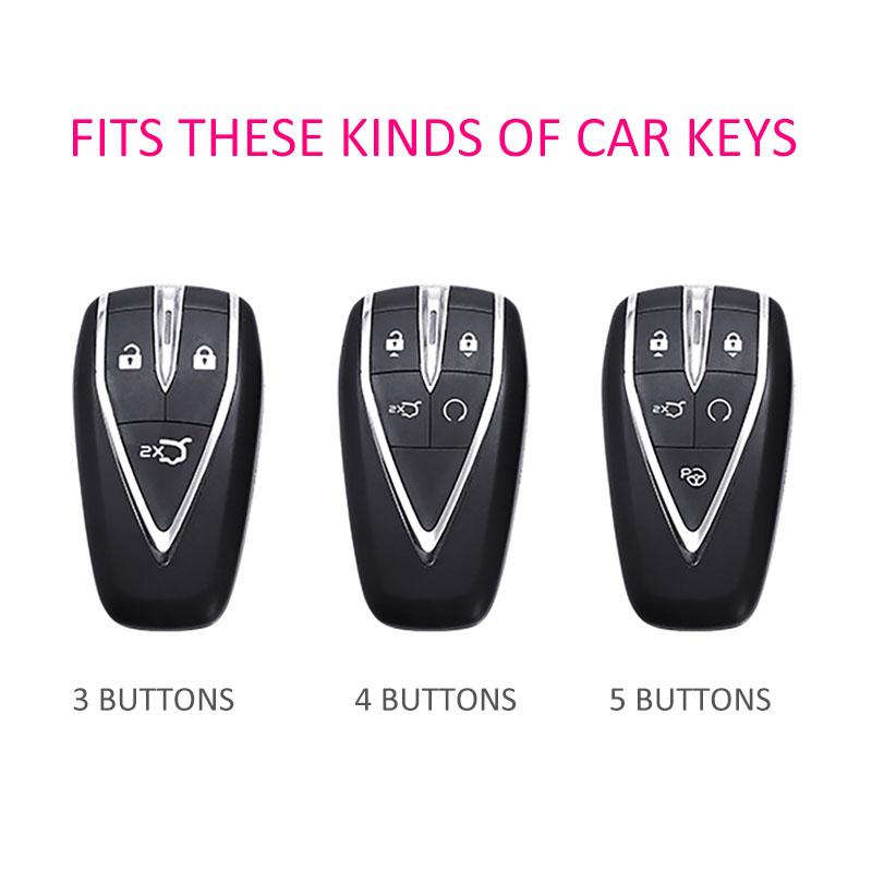 Slim Car Key Fob Case Cover Keychain For Changan UNI-T S K CS35 CS55 CS75 Plus Oshan X5 Accessories Black Transparent
