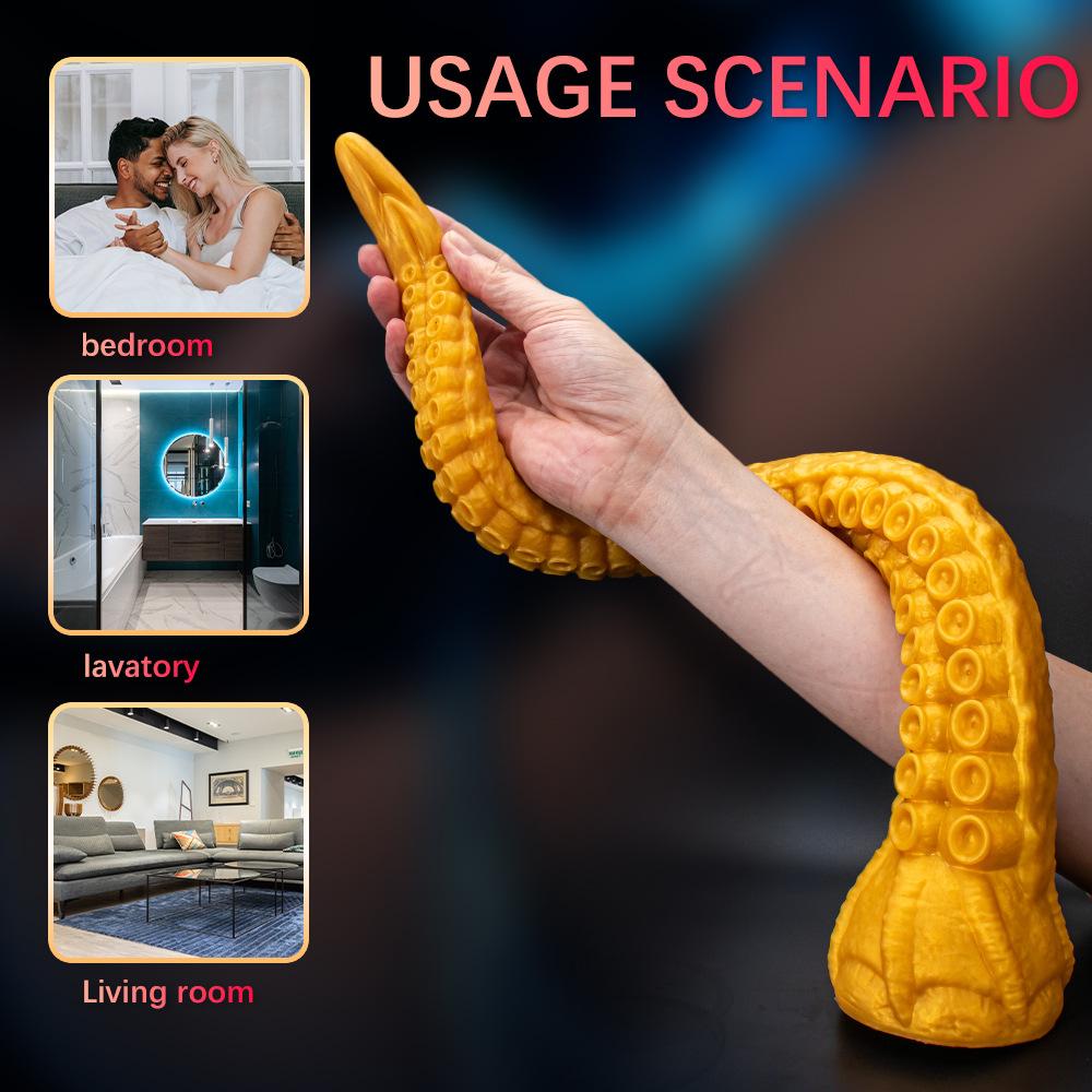 Extra Long Octopus Tentacle Dildo Anal Plug with Suction Cup, Anal Dildo Sex Toys Realistic Dildo Adult Sex Toy