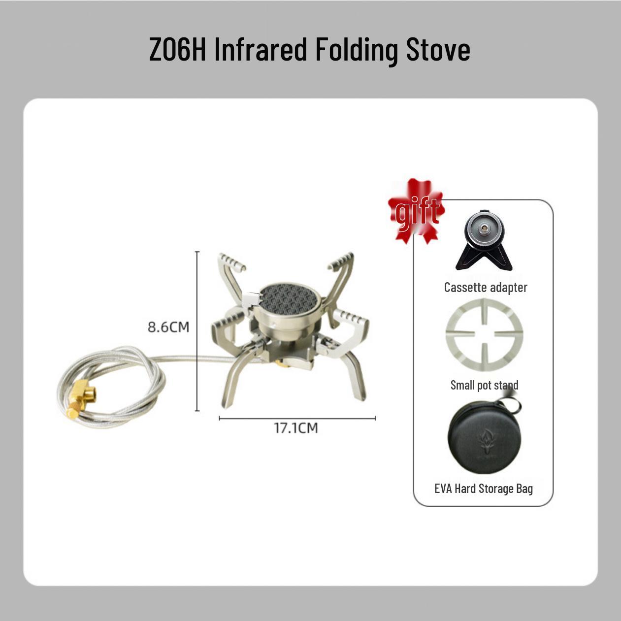 Infrared Spider Mech Stove: Outdoor Camping Flying Saucer Stove with Grill