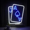 Cross-Border LED Neon Blue Playing Card Light - DIY Creative Shape Letter Sign
