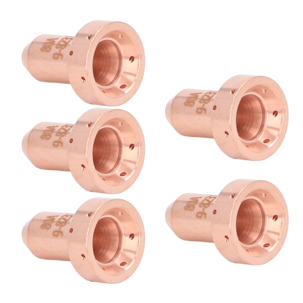 5Pcs Plasma Cutting Torch Nozzle Tip Thickened Brass Plasma Cutter Nozzle Tip for SL60 SL100