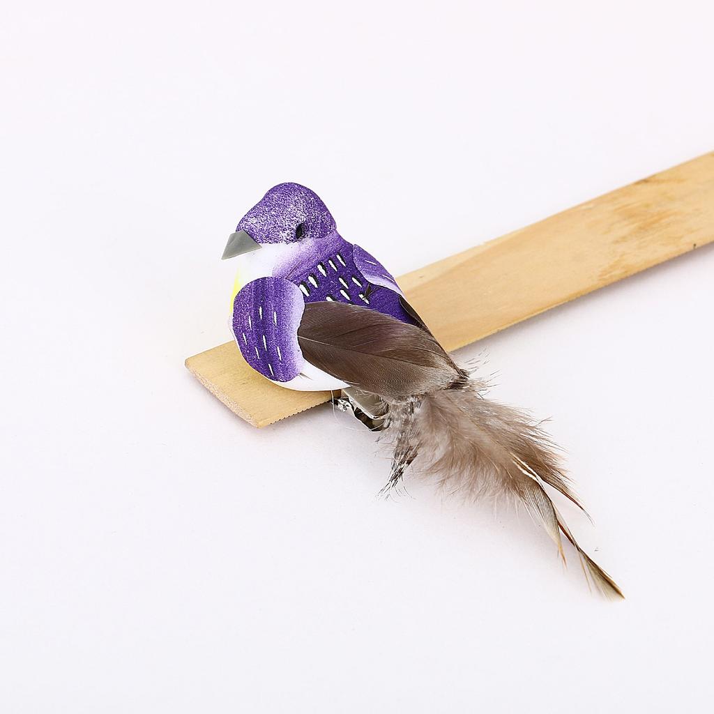 Simulated Feather Birds For Christmas