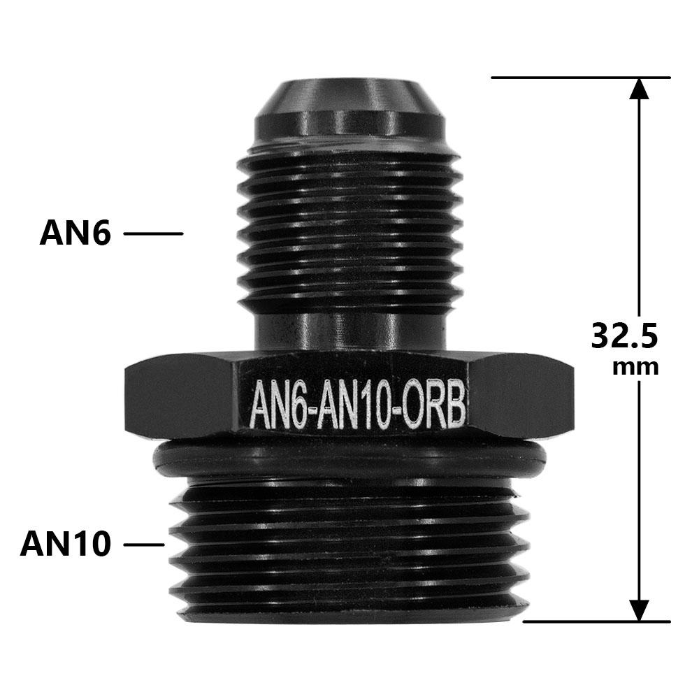 AN6 AN8 AN10 M14 M16 M18 1/2 1/4 3/8 NPT Düz Erkek Flare Birleştirme Yakıt Yağı Hava Hortumu Bağlantı Adaptörü