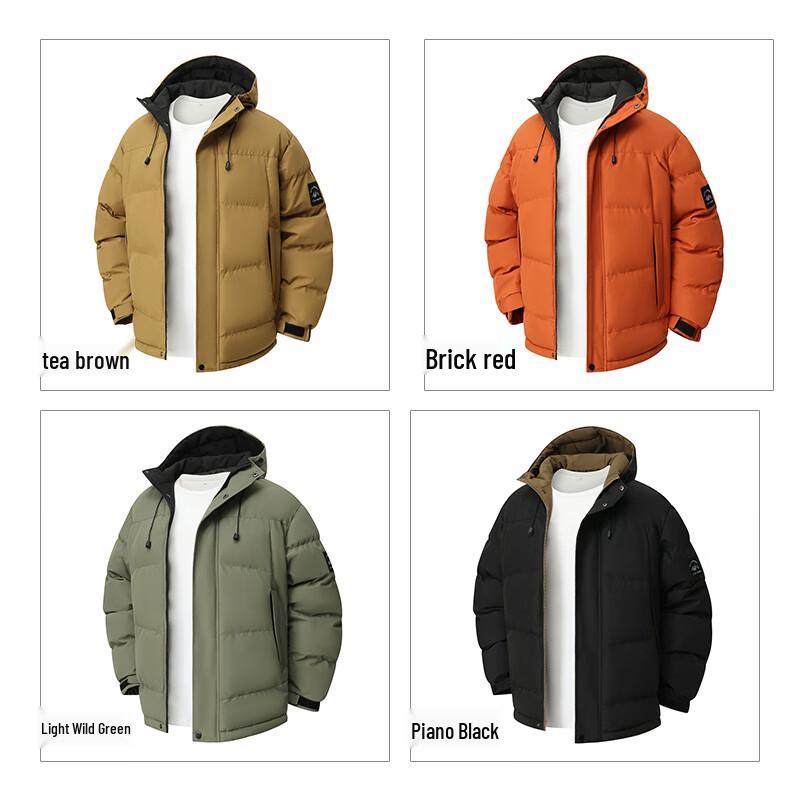 JEANSWEST Men's Hooded Winter Workwear Padded Jacket