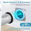 Flexible Magnetic Dryer Vents Kit Quick Connection Dryer Vent Connector  Household Replacement