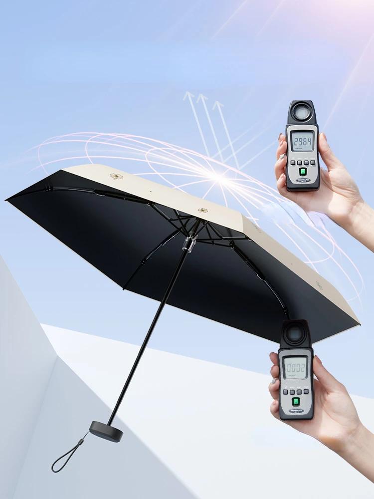 UV Umbrella Titanium UV Protection Sun Automatic Folding Windproof Umbrella Thick Strong Sunshade Umbrella for Rain Women Men
