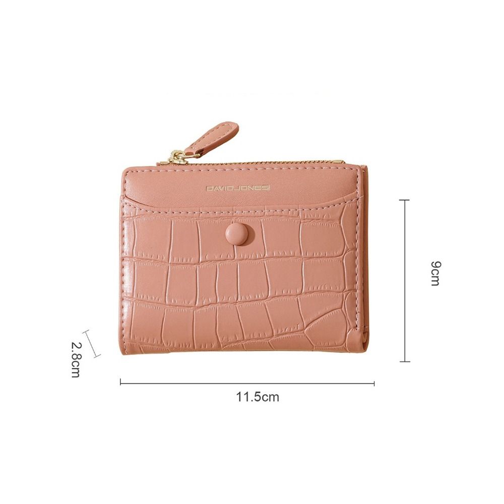 Coin Wallet PU Leather Minimalist Women's Wallet High-quality Simple Double Fold Zero Wallet Holder Multi-function Portable