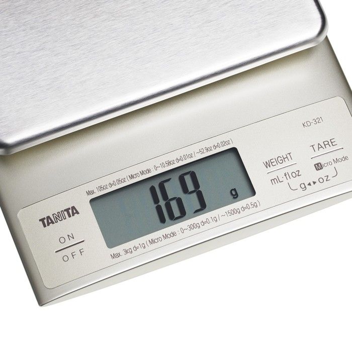Balance de cuisine - tanita - kd-321 - électronique - précision - argent