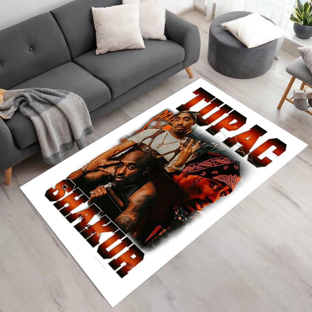 2pac Floor Rug Office Rug Design for Outdoor Hallway Kitchen Entryway Anti-slip Rug Office home decor Perfect Gift for Valentine's Wedding Birthday