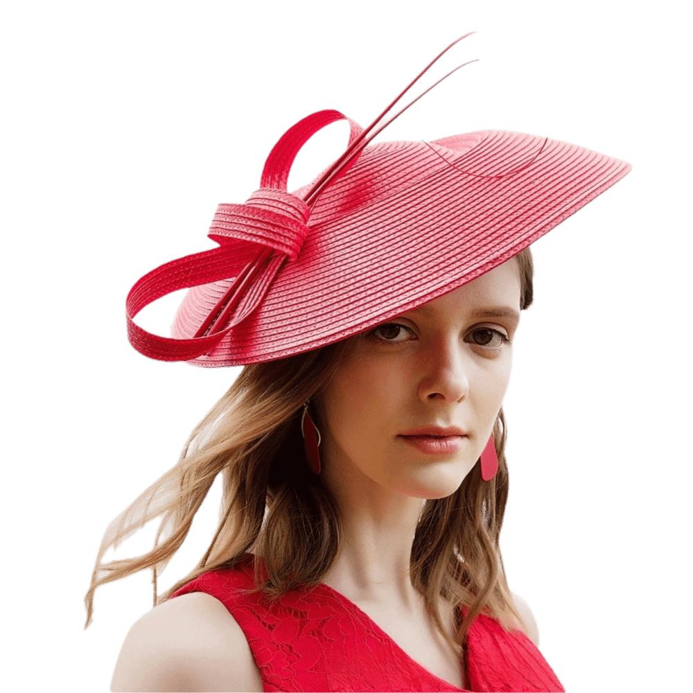 Headband Style Wide Brim Fascinator Elegant Sunscreen Hat Fashion Mesh Fascinator Women’s