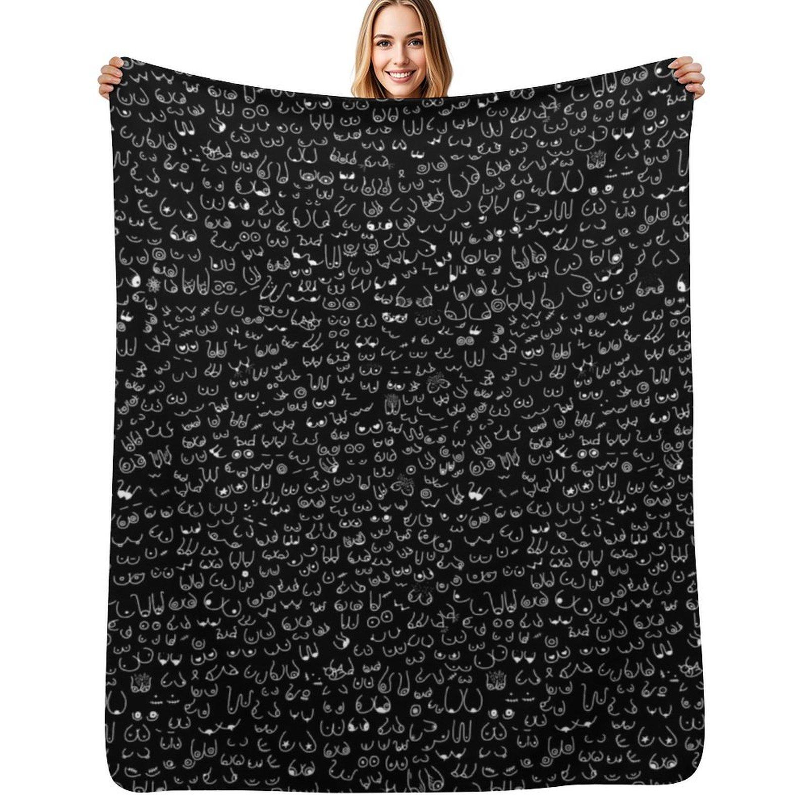 Boobie Collective 2 Throw Blanket Soft Comfort Blanket for Reading Watching TV 102x76cm(40x30in)