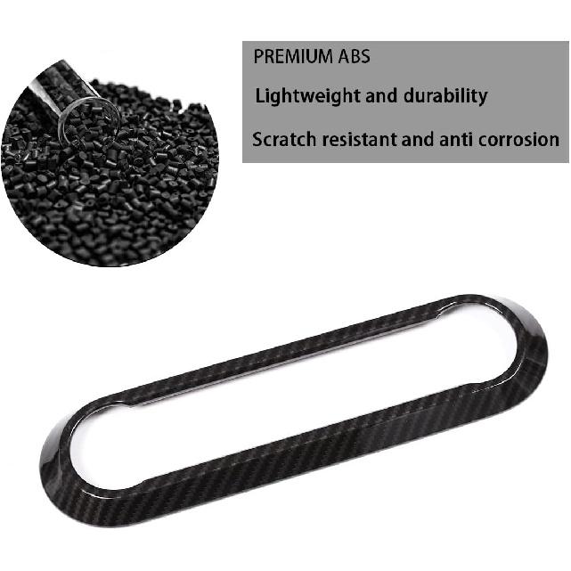 Carbon Fiber Style ABS for Alfa Romeo Giulia Stelvio 2016-2018 Car Center Air Conditioning Frame Cover Trim Auto Accessories