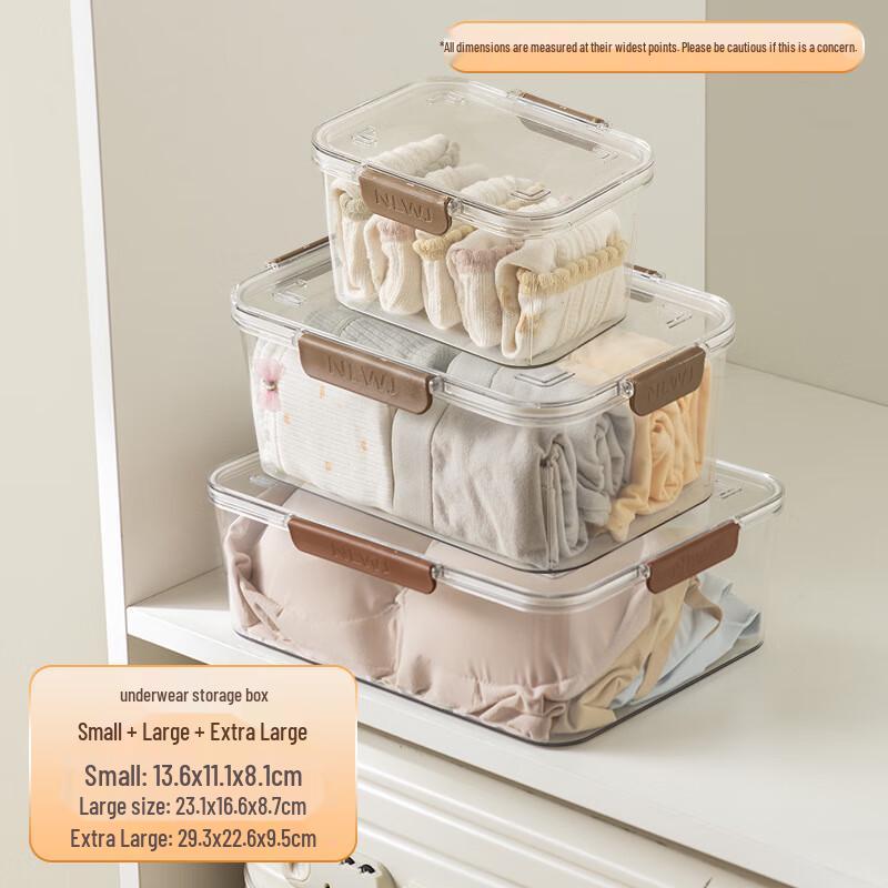 Miflame Transparent Home Storage Box Set