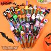 5/10 Stück Halloween Stifte Mini 4-in-1 Farben Einziehbar Bunter Kugelschreiber Kürbis Geist Fledermaus Schreibwaren Schulparty Geschenk
