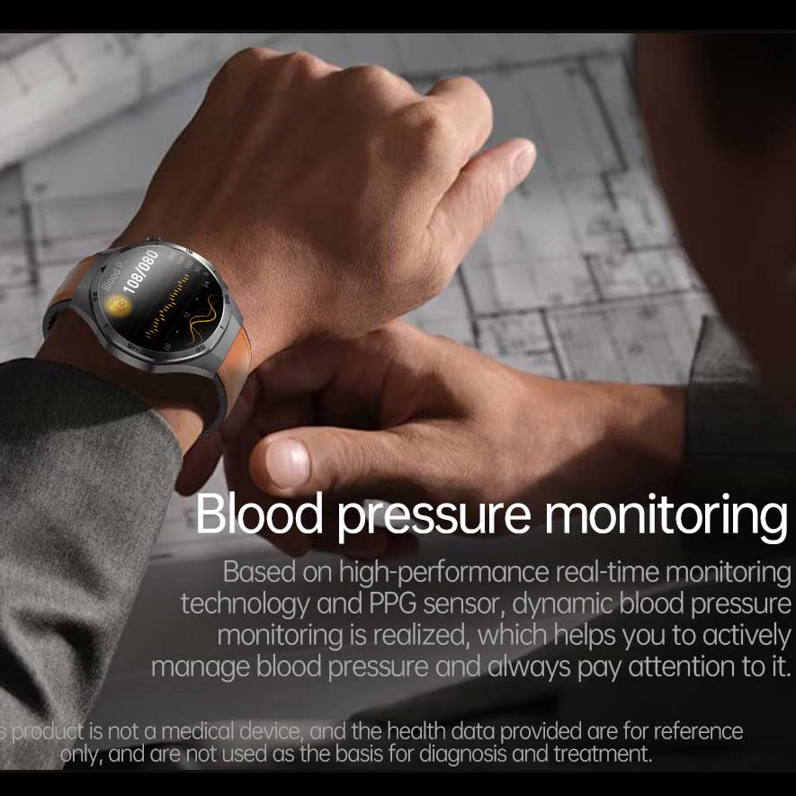 2025 NEW Health Micro Physical Examination Smart Watch ECG BP Blood Oxygen Uric Acid Blood Fat Temp Bluetooth Call SmartWatch