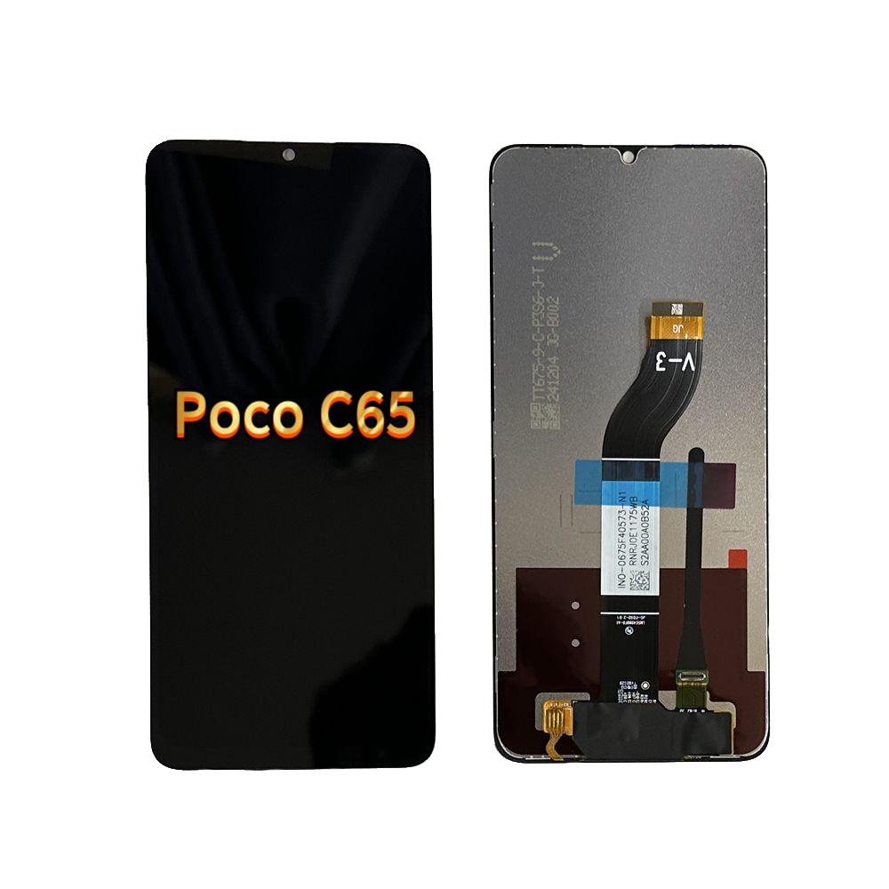 

LCD Screen and Digitizer Full Assembly for Poco C65;Black; + Tools
