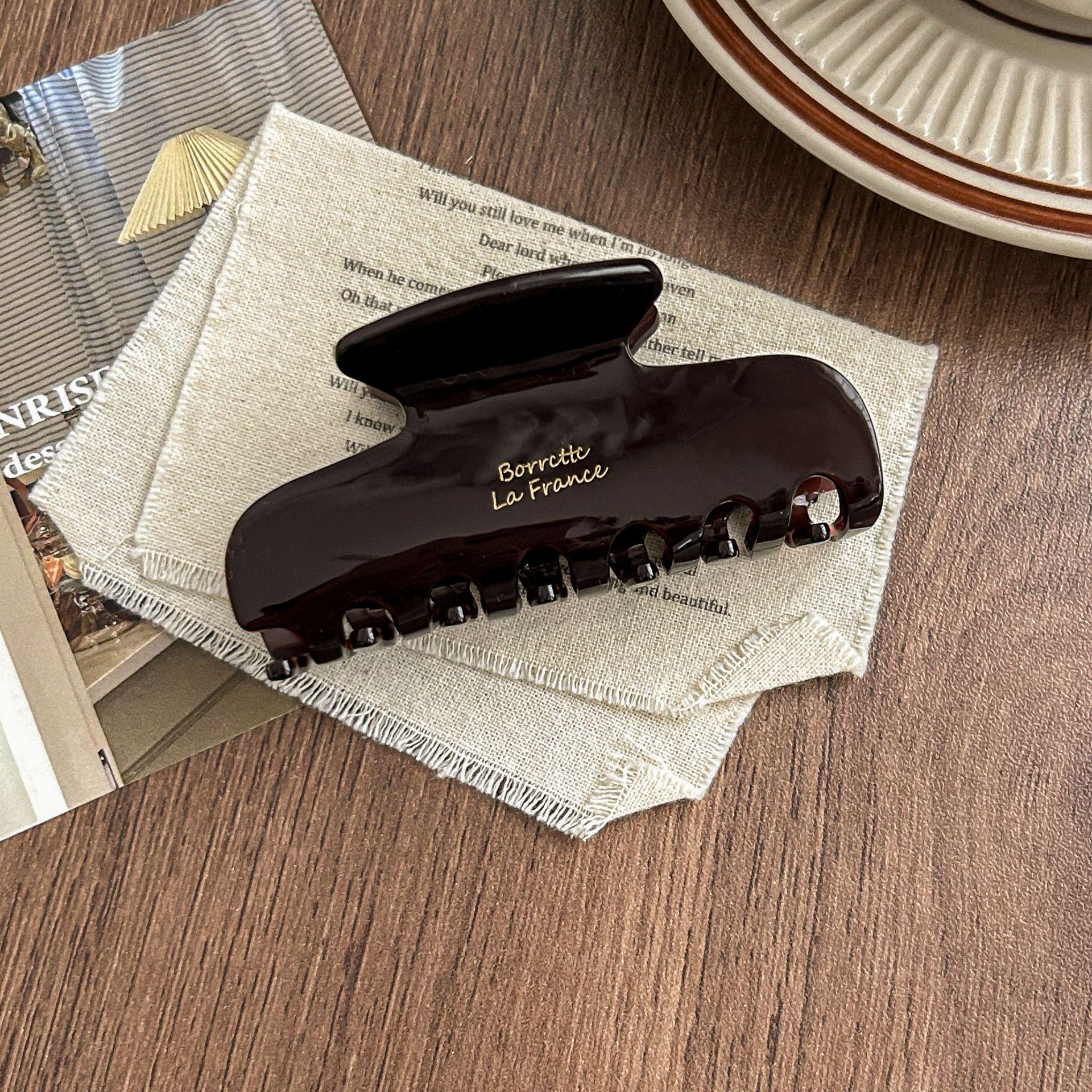 

Корейсько-французька ретро елегантна ацетатна шпилька-краб для жінок