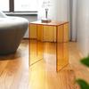 Nordic Acrylic Sofa Side Table Living Room Home Minimalist Mini Coffee Table Ins Creative Transparent Bedside Small Table