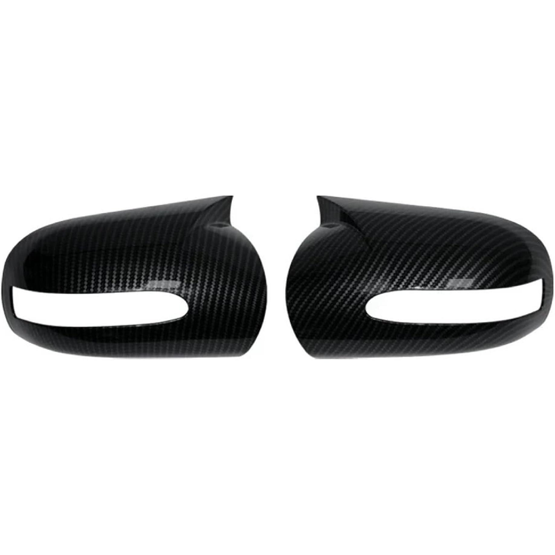

For Benz E-class W211 E320 E350 E500 E55 AMG 2003-2006 Side Door Rearview Side Mirror Cover Caps M Style(Carbon Look) Carbon Look чёрный