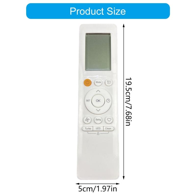 Intelligent Remote Control for RG10B(B) BGEF Air Conditioner Units with Energy Saving Mode Reducing Battery Consumption